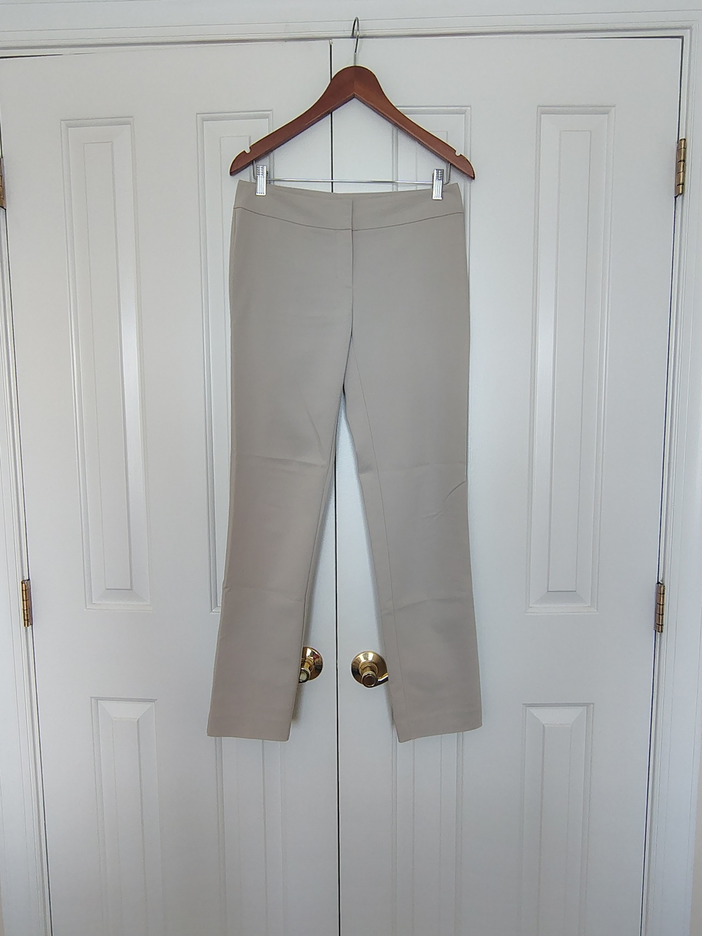 Ann Taylor Light Taupe Trousers In Modern Cut